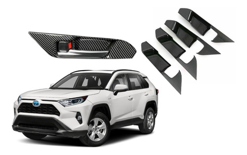 Moldura Manijas Interiores Toyota Rav4 Rav-4 2019 2020 2021