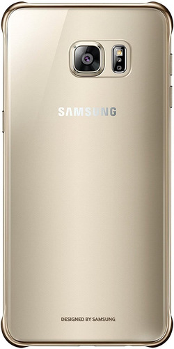 Case Samsung Clear Cover  Para Galaxy S6 Edge Plus  Gold