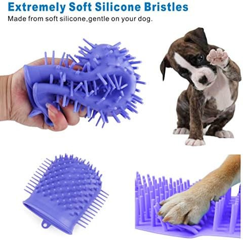 Idepet Taza Limpiadora De Patas De Perro Con Toalla Limpiado