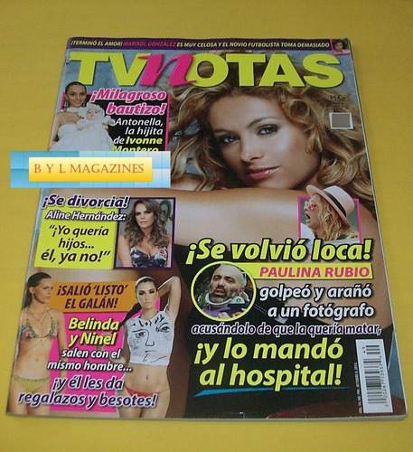 Paulina Rubio Yuri Revista Tv Notas Usa 2013 