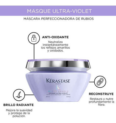 Kit Tratamiento Para Cabello Kerastase Blond Absolu Shampoo, Mascarilla, Termoprotector, Aceite y Suero 5 Pzas
