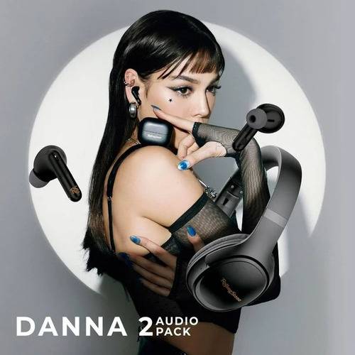 Audífonos Inalambricos Stf Rolling Stone & Over Ear Danna 2p Color Negro