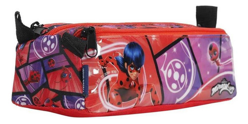 Estojo Triplo Soft Miraculous Ladybug Dermiwil