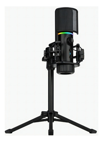 Micrófono Rgb Con Trípode Streamplify Cardioide 3.5mm Usb