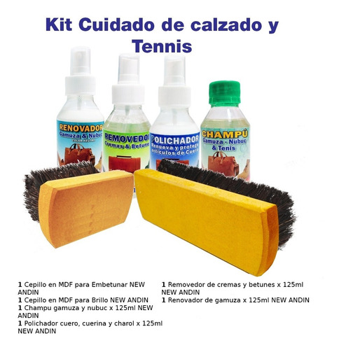 Juego O Kit Para  Cuidado De Calzado Y Tennis