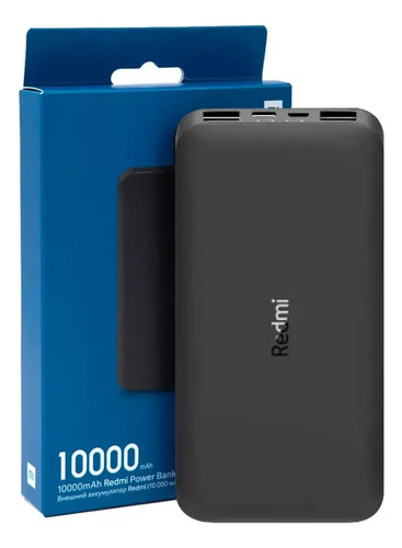 Batería Externa Xiaomi 10000mah Redmi Power Bank Negro