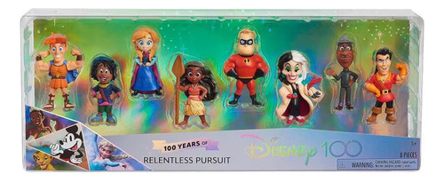 Set 8 Figuras Disney 100 Originales Anna Hercules Moana