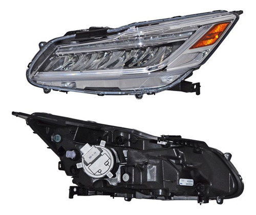 Faro Para Honda Accord 2016-2017 Led Izquierdo/conductor