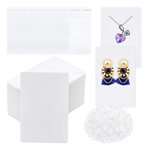 Tarjetas Blancas Para Aretes, Anezus 400 Piezas Kit De ...