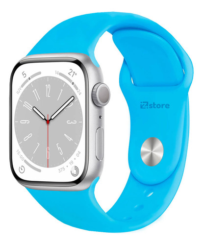 Correa Compatible Con Apple Watch 42mm / 44mm / 45mm Celeste