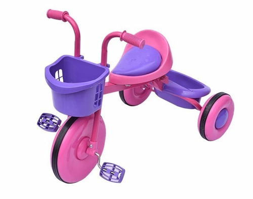 Triciclo Para Niña Rosado Montable Correpasillos Juguete