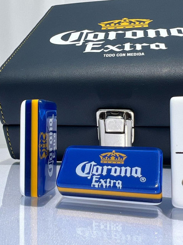 Casino Corona Extra Azul Domino, Cubilete, 2 Mazos Cartas