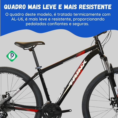 Imagem 3 de 8 de Bike Trinx M100 Max 15 Aro 29 Freio De Disco Mecânico 24v