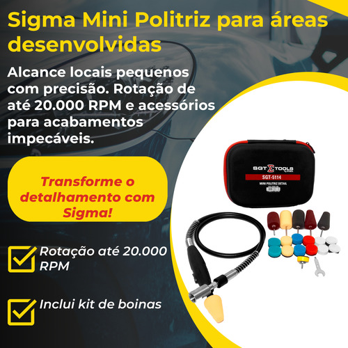 Kit Polidor Minitriz Sigma Com Boinas