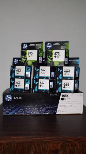 Cartuchos Hp 664 662 667 122 74 75 61 901 60 21 22 670 675