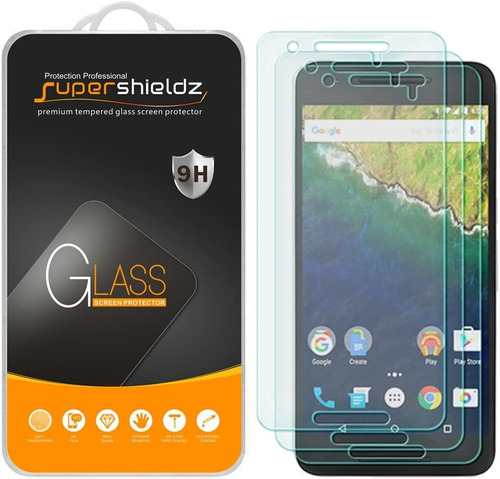 Supershieldz - Protector De Pantalla De Cristal Templado Par