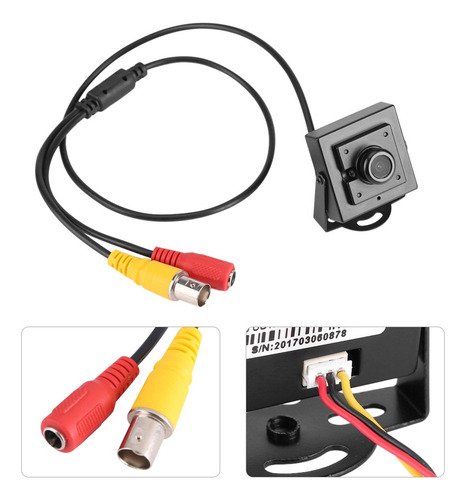 Câmera Mini Hd 700tvl 170° Grande Angular 2.1mm Lente Segura