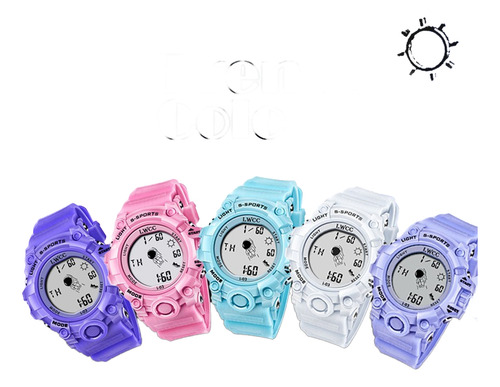 Reloj Digital Para Hombre Y Mujer Deportiva Plástico Ptu