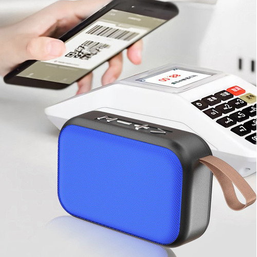 Mini Altavoz Bt Portátil De Tela Y Tela Con Bajo Inalámbrico