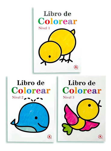 Libro Para Colorear Infantil Cuaderno Para Pintar C/ Colores