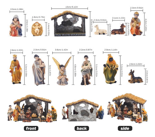 Adornos Para Grupos De Pesebre Navideño, Navidad Religiosa