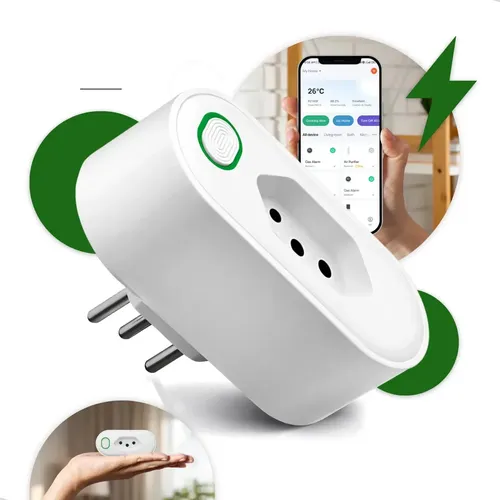Tomada Inteligente Wi-Fi Kateluo 16A com Monitor de Consumo para ...