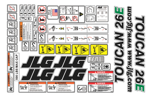 Calcomanias Elevador Pluma JLG Toucan 910