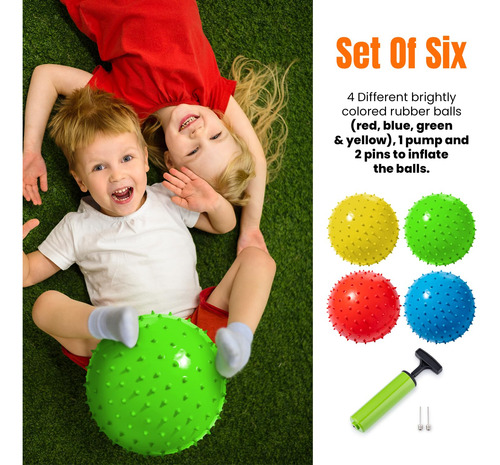 Conjunto Bouncy Ball New Bounce De 4 Com Bomba E 2 Pinos Par