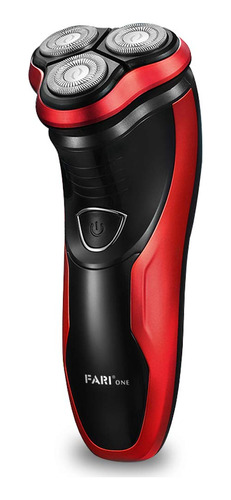 Fari Maquinilla De Afeitar Electrica Para Hombre, Negro-rojo