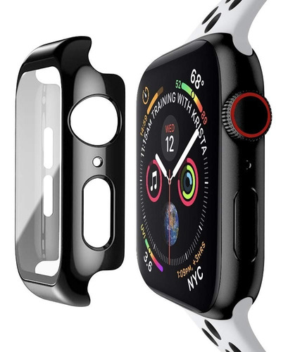 Imagem 5 de 6 de Capa Bumper Vidro Temperado Compatível Apple Watch Premium