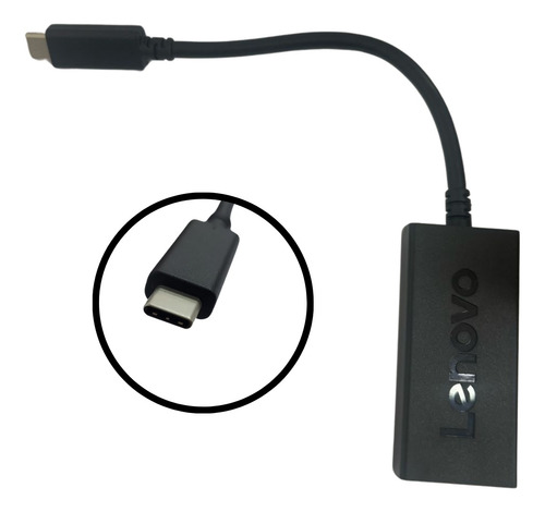 Cabo Adaptador Usb-c Vga Lenovo Monitor Projetor Tv Original