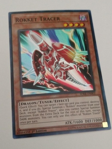 Rokket Tracer Tuner Super Raro Yugioh 