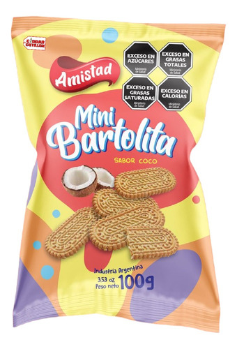 Mini Bartolita Sabor Coco Amistad 100 Gr - Ciudad Cotillón