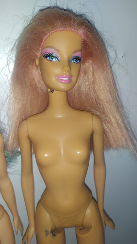 Lote Muñecas Barbie Cabello Color Detalles, No Myscene Bratz (Usado)