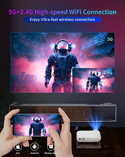 Victure Andorid Wifi Proyector VP300 Blanco