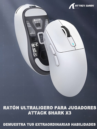 Mouse Bluetooth Paw3395 Paw3395 Inalámbrico Para Juegos Atta