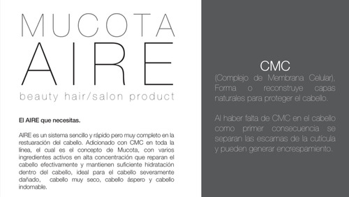Mucota Aire 02 250ml & Aire 06 200gr Shampoo Y Mascarilla