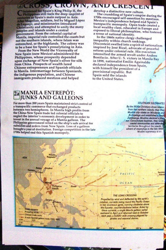 Revista National Geographic Gran Mapa Filipinas Ingles 1986 (Usado)