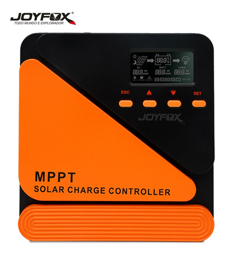 Joyfox Controlador De Carga Painel Solar 100% Mppt 60a Usb Lcd 12/24vdc 100voc