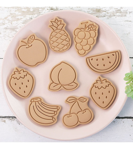 Moldes Para Reposteria,divertida Cortador De Galletas Frutas