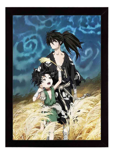 Dororo Série Mangá, Geek, Quadro Com Moldura 33x24cm