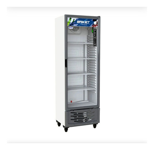 Heladera Vertical Briket Máster 5000nueva En Caja Gris Oscuro