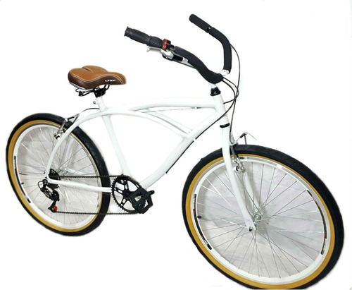 Imagem 1 de 2 de Bicicleta Aro 26 Caiçara Vintage Retrô C/marcha Branca