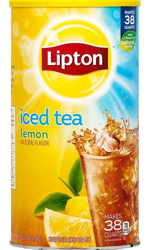 Lipton Lemon Iced Tea With Sugar Mix 95.7 Oz Rinde 26lts