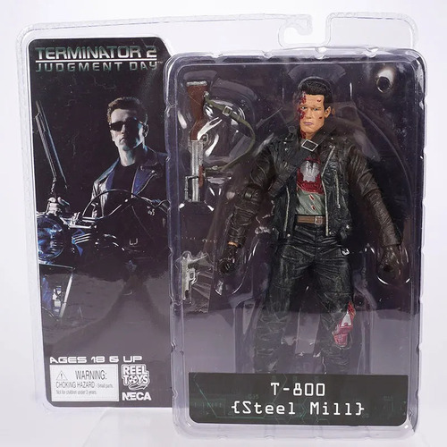 Figura De Acción De The Terminator 2 T-800 T800 Steel Mill D