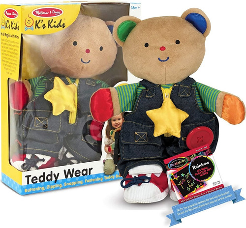 Melissa Doug Teddy Wear K S Kids Series Plush Bundle Co...