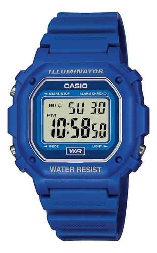 Reloj Casio F-108wh-2acf Color Azul