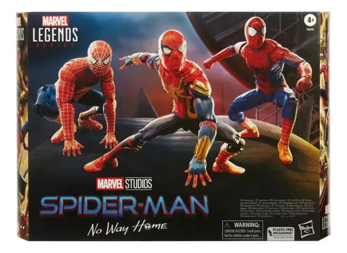 Spiderman No Way Home Marvel Legends 3 Pack Exclusivo 