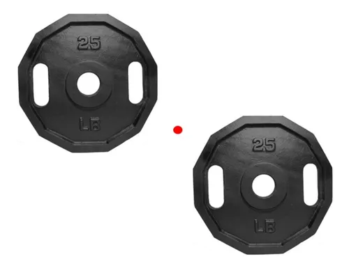 Pareja De Discos Olimpicos De 25 Libras 12. Kg Total 50 Lb