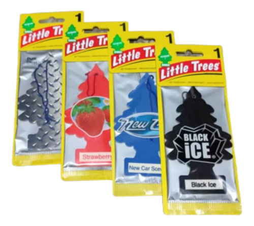 Ambientador Pinito Little Trees Para Carro Pack De 4